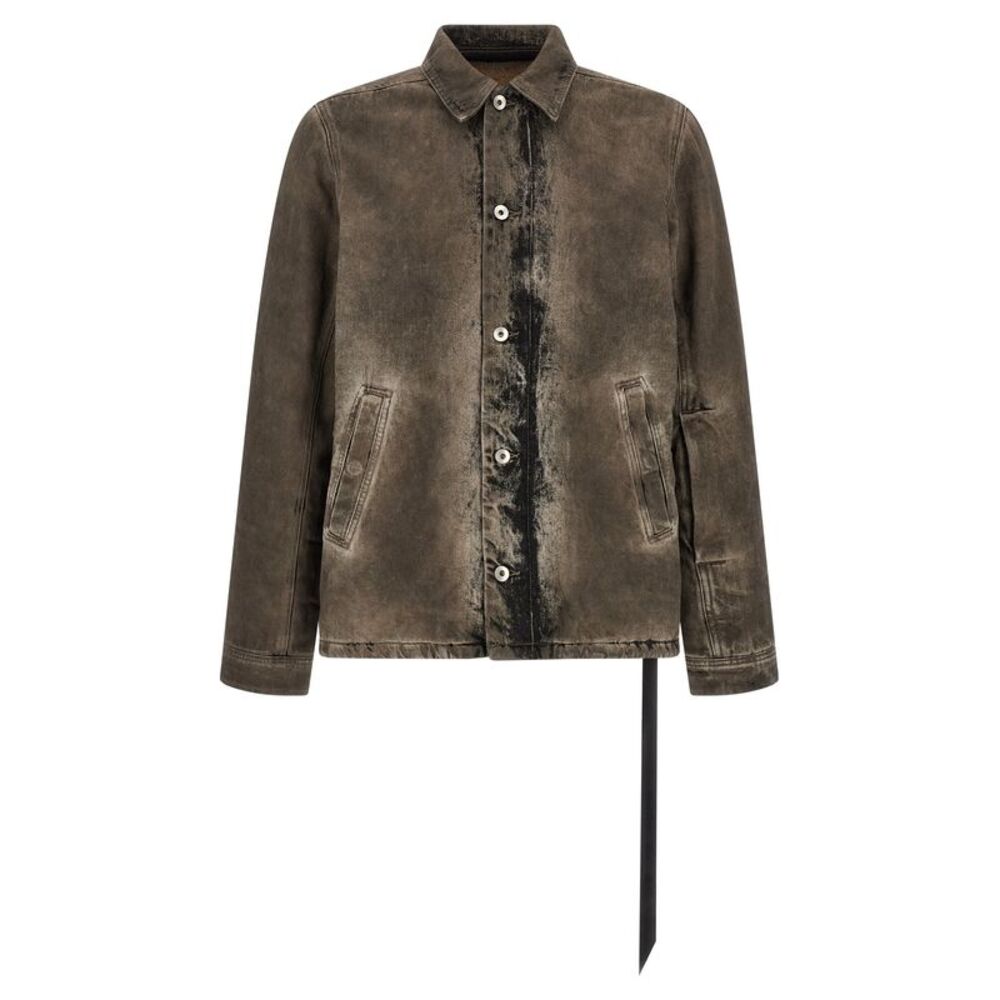 DRKSHDW Gray Cotton Denim Men's Jacket